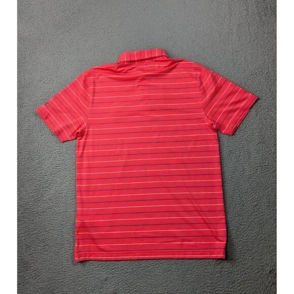 Under Armour Polo Shirt Mens Medium Performance Stripe 2.0 Golf Stretch - Picture 2 of 16